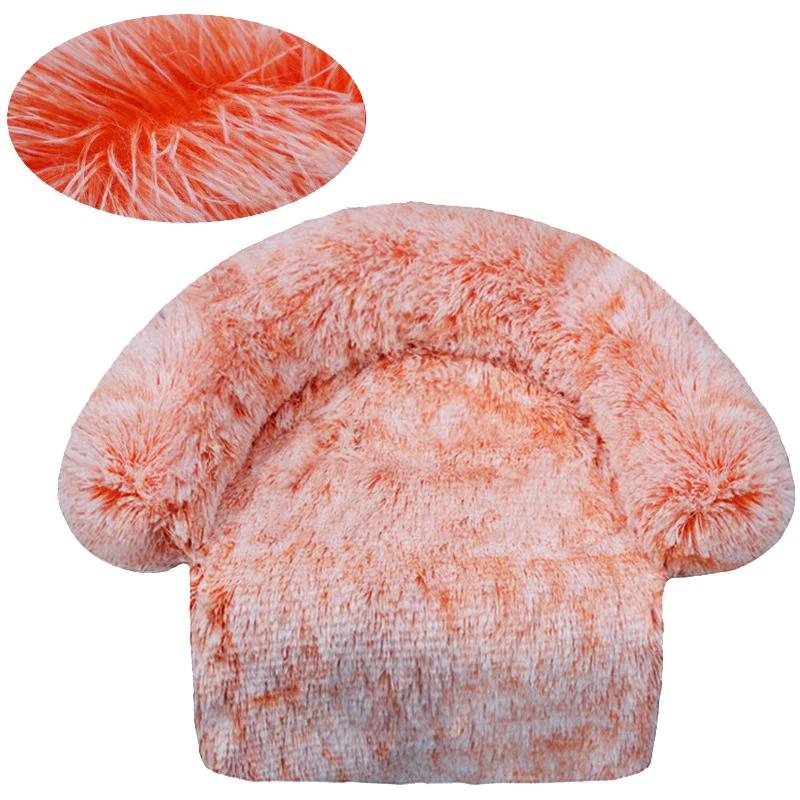 Flauschiges rundes Sofa-Hundebett