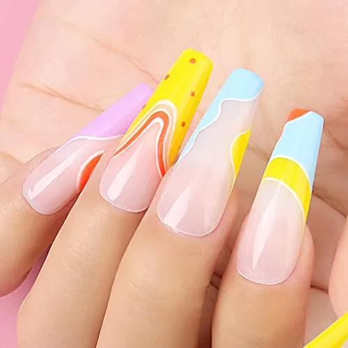 AIMEILI UV LED Gellack mehrfarbig ablösbarer Gel Nagellack Neon Gel Polish Set Kit - 6 x 10ml - Set Nummer 12