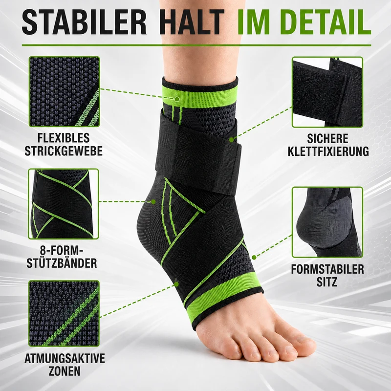Camp Basel | StrideVail Verstellbare Knöchel-Kompressionsbandage