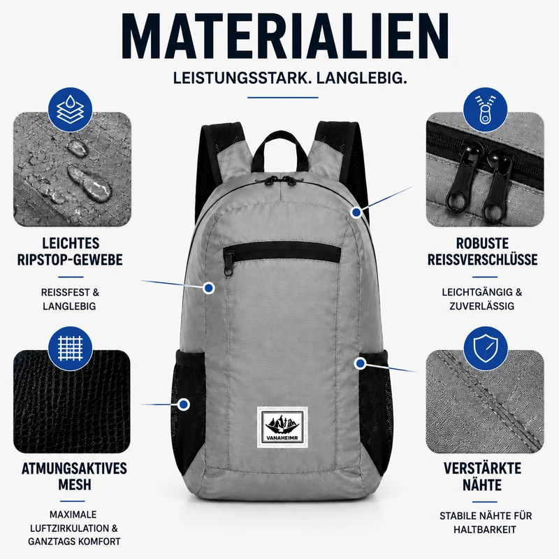 Camp Basel | Compactrek Faltbarer 20L Outdoor-Tagesrucksack