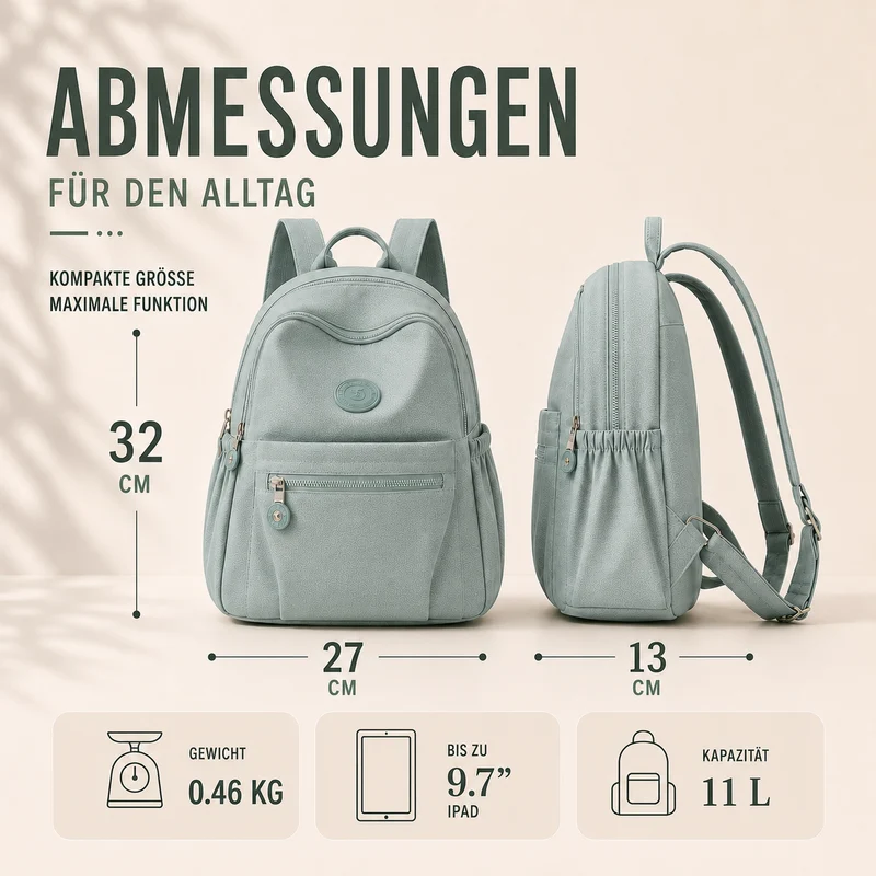 Camp Basel | Vellora Kompakter Nylon-Minirucksack
