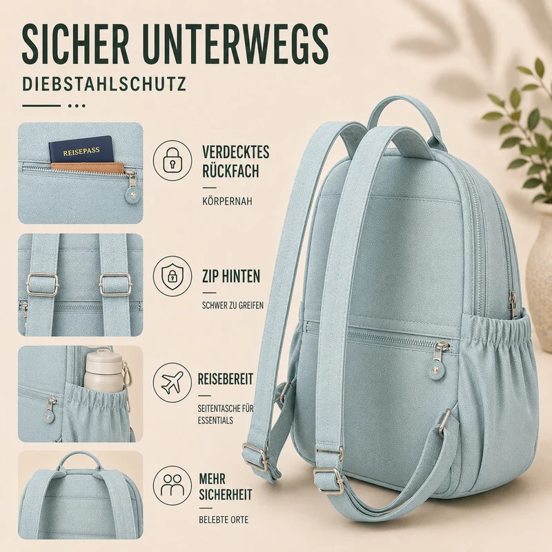 Camp Basel | Vellora Kompakter Nylon-Minirucksack