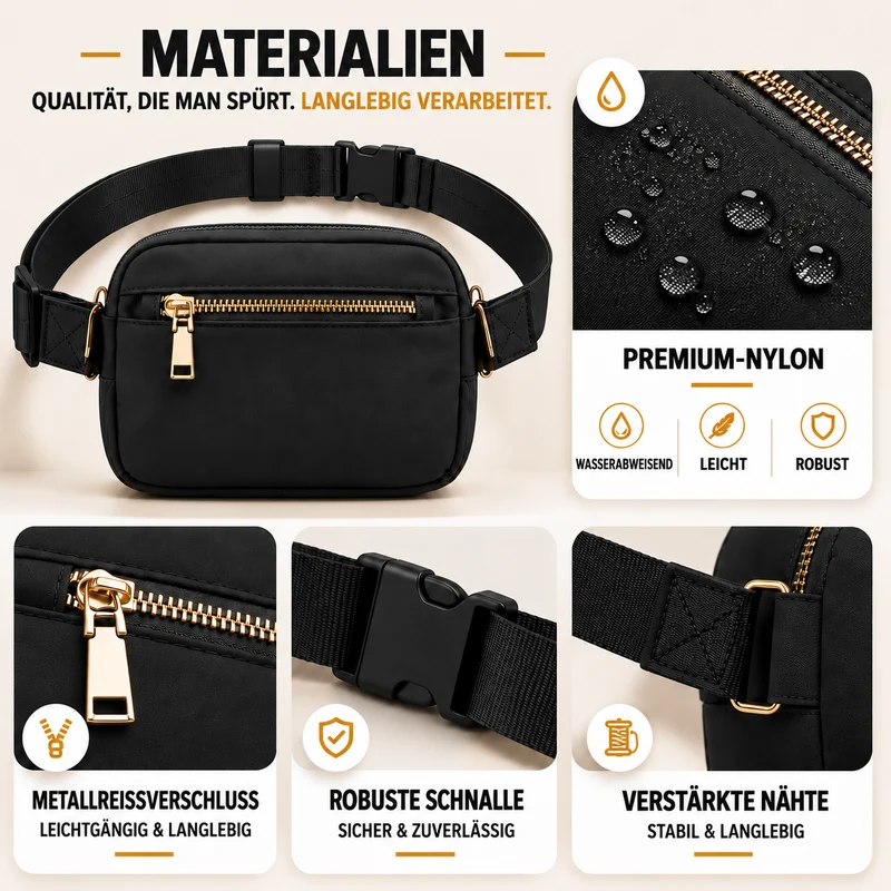 Camp Basel | Marvella Leichte Wasserdichte Gürteltasche