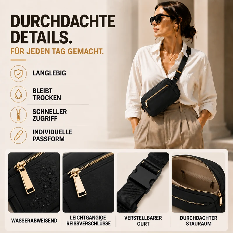 Camp Basel | Marvella Leichte Wasserdichte Gürteltasche