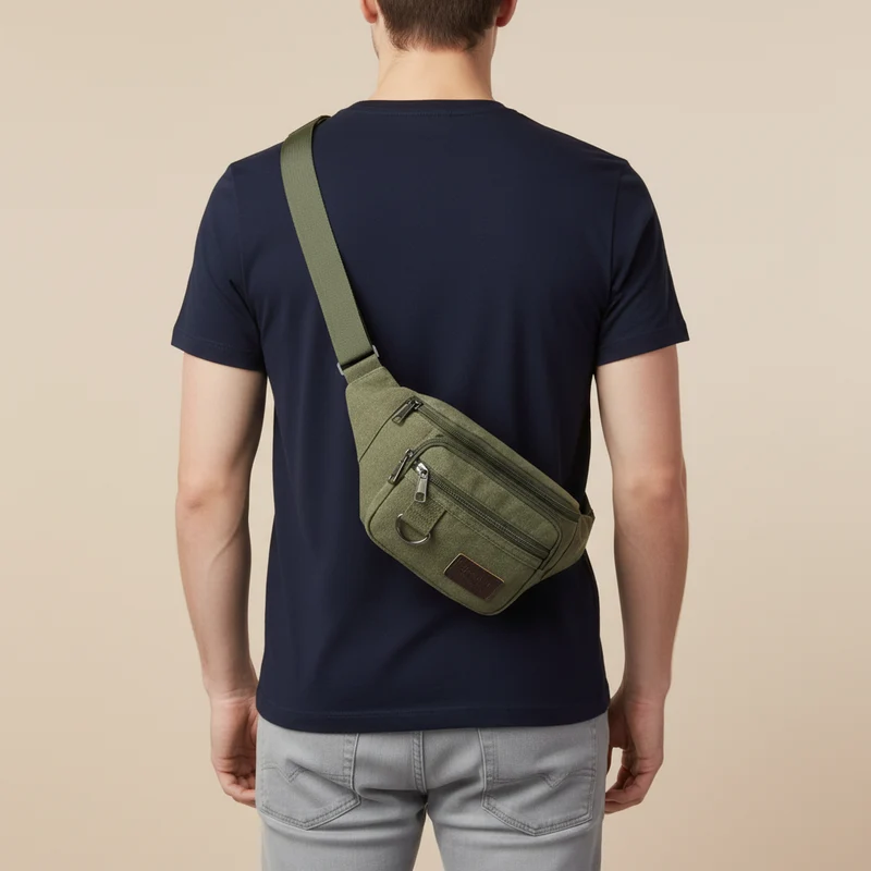 Camp Basel | Canvasoro Dicke Canvas-Gürteltasche