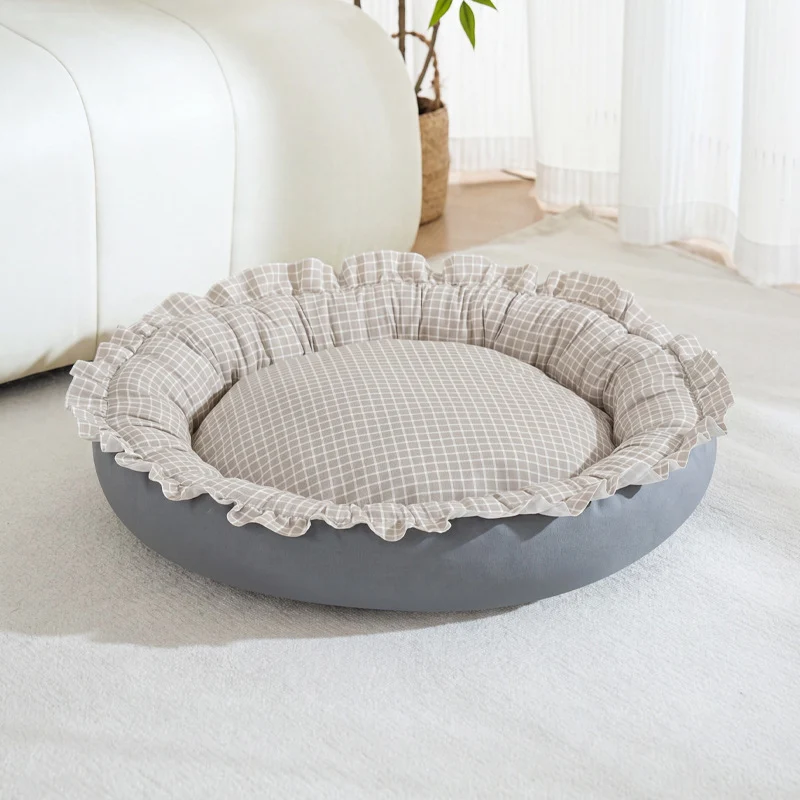 Plüsch Rundes Hundebett