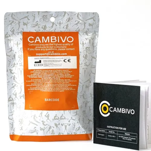 CAMBIVO 2 x Patella Kniebandage, Patellasehnenbandage, Verstellbare Bandage Knie für Damen und Männer beim Sport, Wandern, Fitness, Baseball, Volleyball