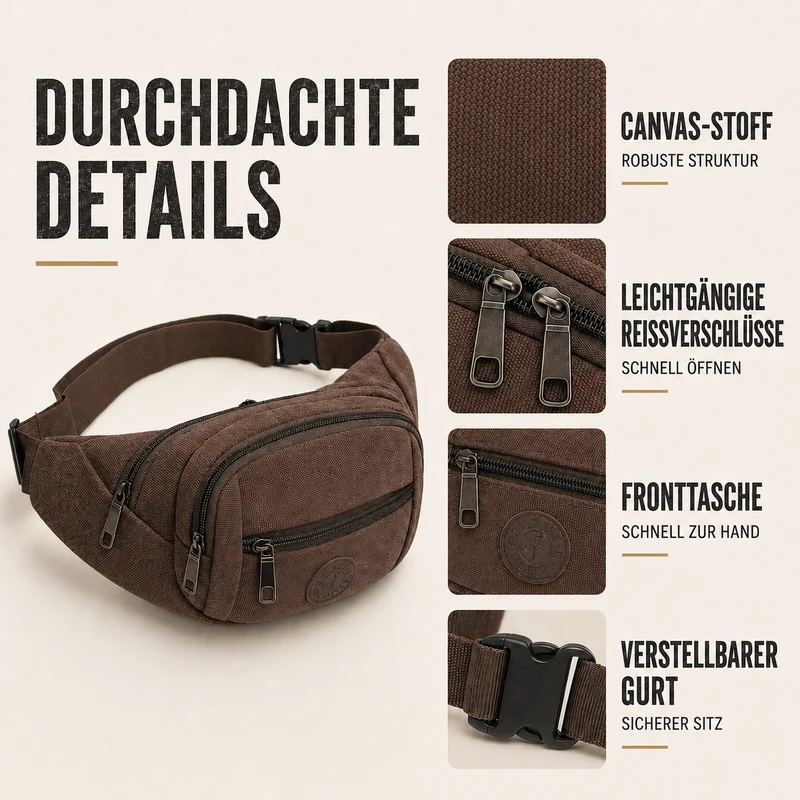 Camp Basel | Trailridge Leichte Polyester-Gürteltasche