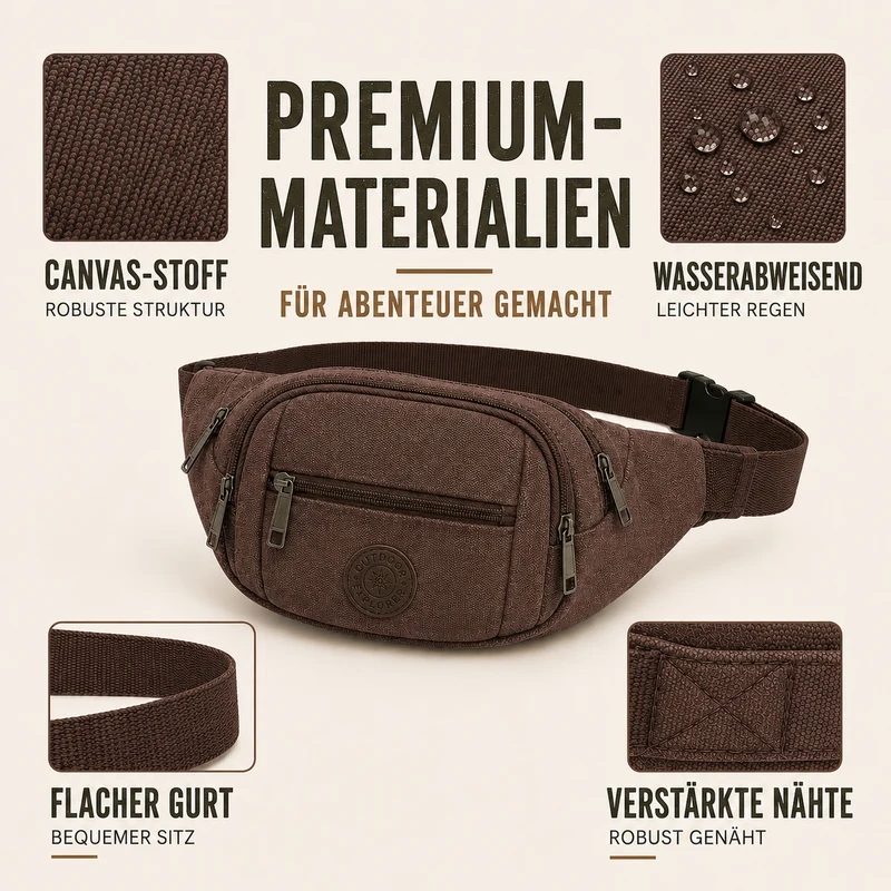 Camp Basel | Trailridge Leichte Polyester-Gürteltasche