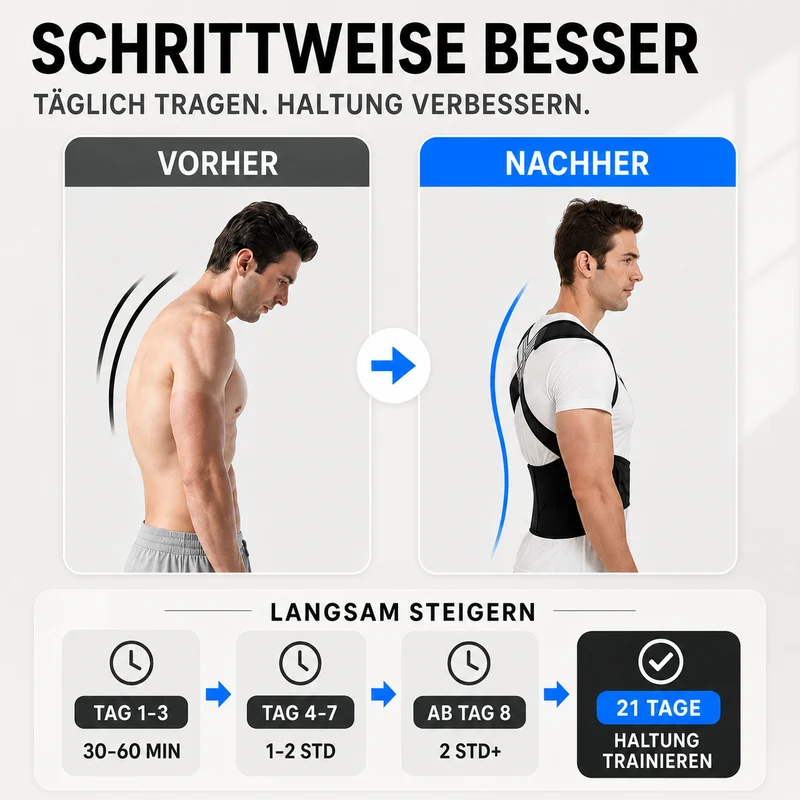 Verstellbare Rückenstütze | Ergonomische Haltungskorrektur