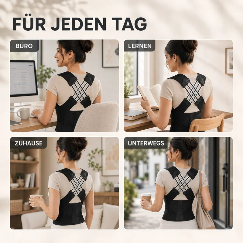 Verstellbare Rückenstütze | Ergonomische Haltungskorrektur
