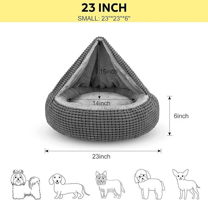 Gemütliches rundes Hundebett