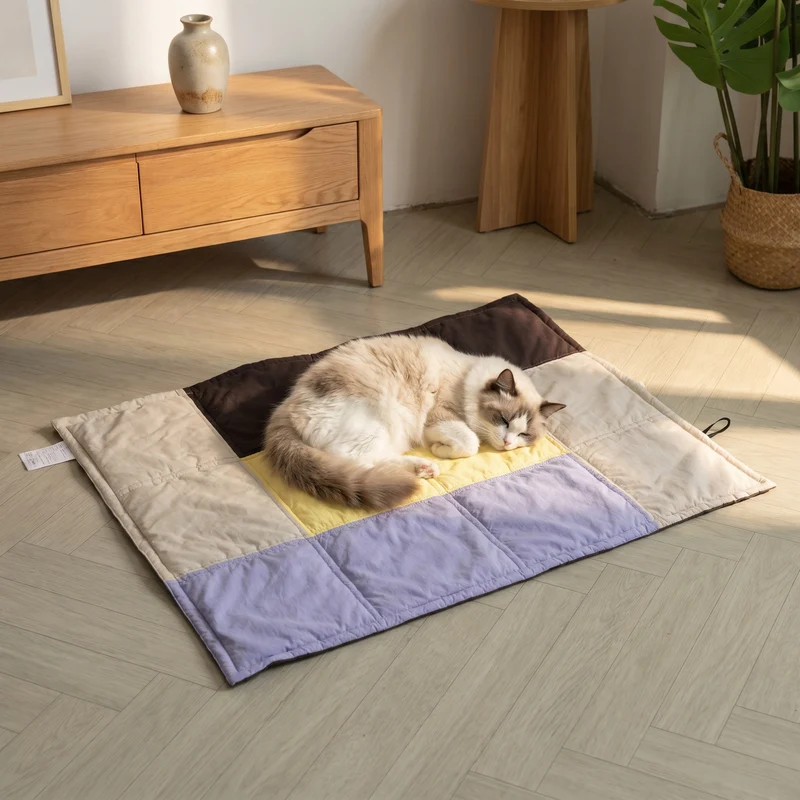 Bequemes gestepptes Hundebett
