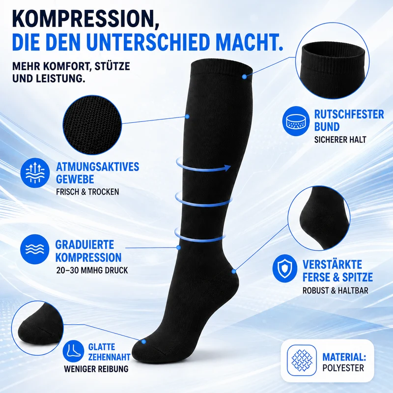 Premium-Kompressionsstrümpfe | Stützstrümpfe
