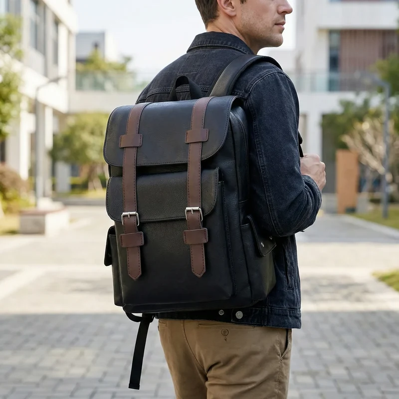 Camp Basel | Rovlack Grosser Rucksack mit Schnallenverschluss