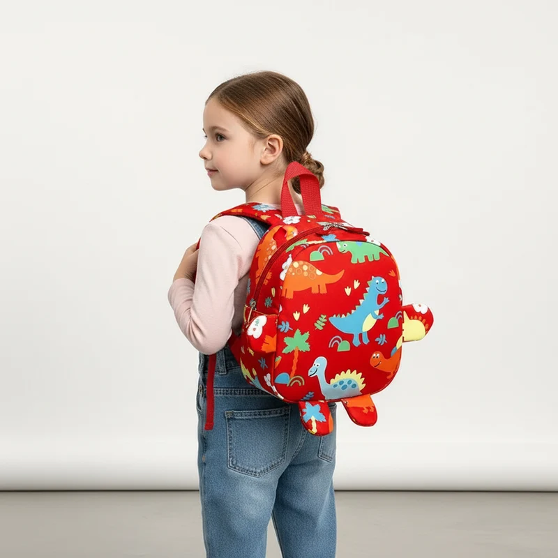 Camp Basel | DinoTote Süsser Cartoon-Dinosaurier-Rucksack