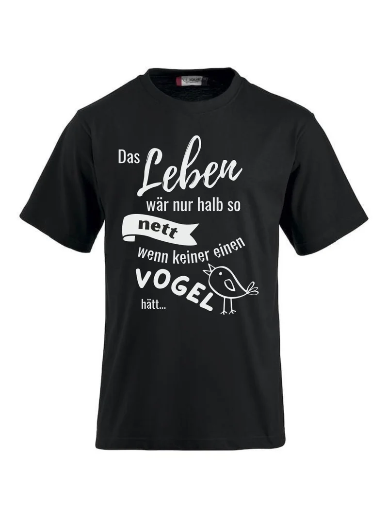 T-Shirts bedrucken mit Spruch - Vogel