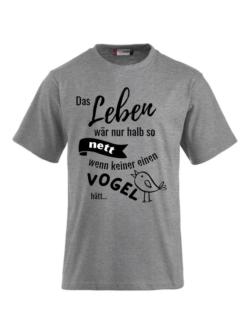 T-Shirts bedrucken mit Spruch - Vogel