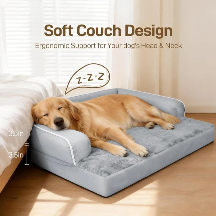 Luxuriöses Hundesofa mit Puffern
