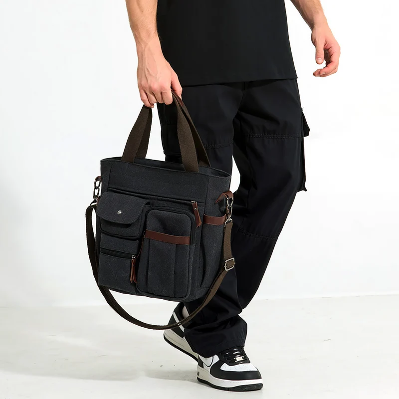 Canvas-Tasche mit mehreren Fächern Skanto