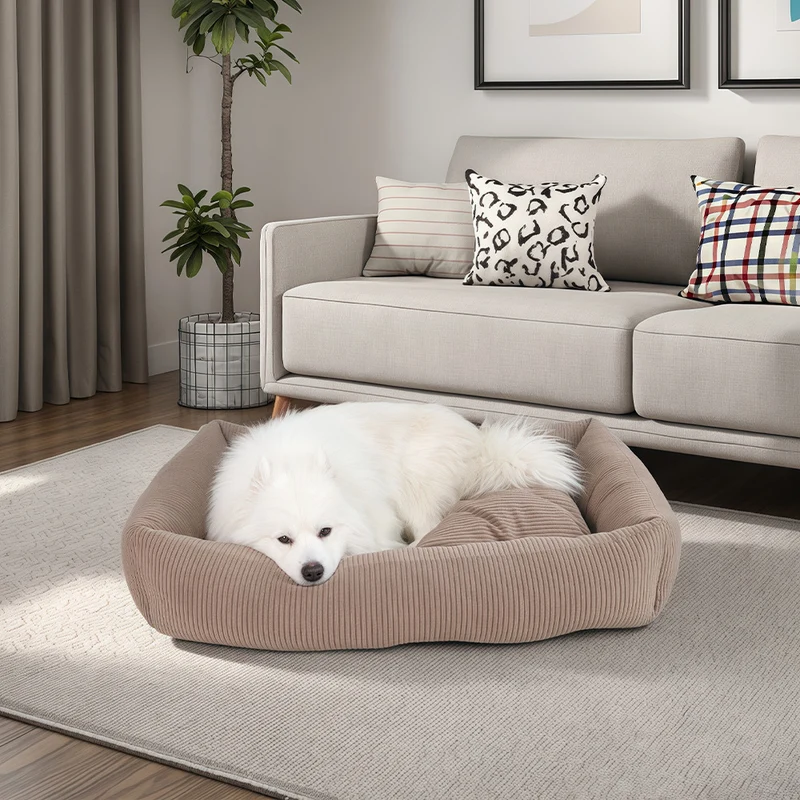 Deluxe geripptes Hundebett