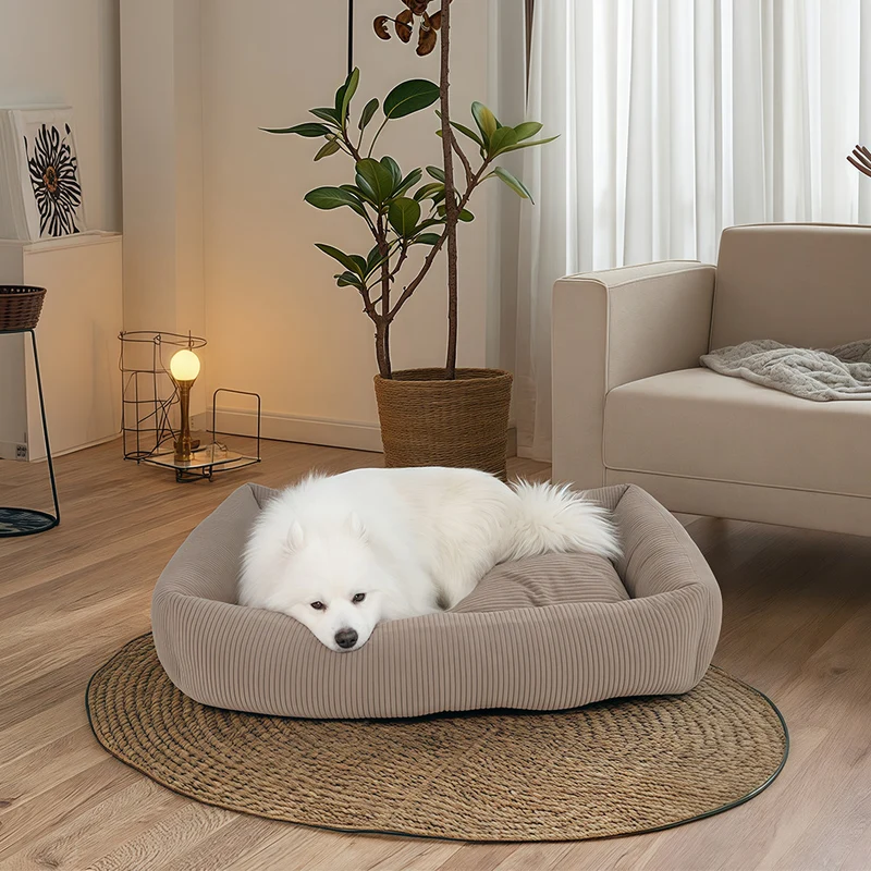 Deluxe geripptes Hundebett