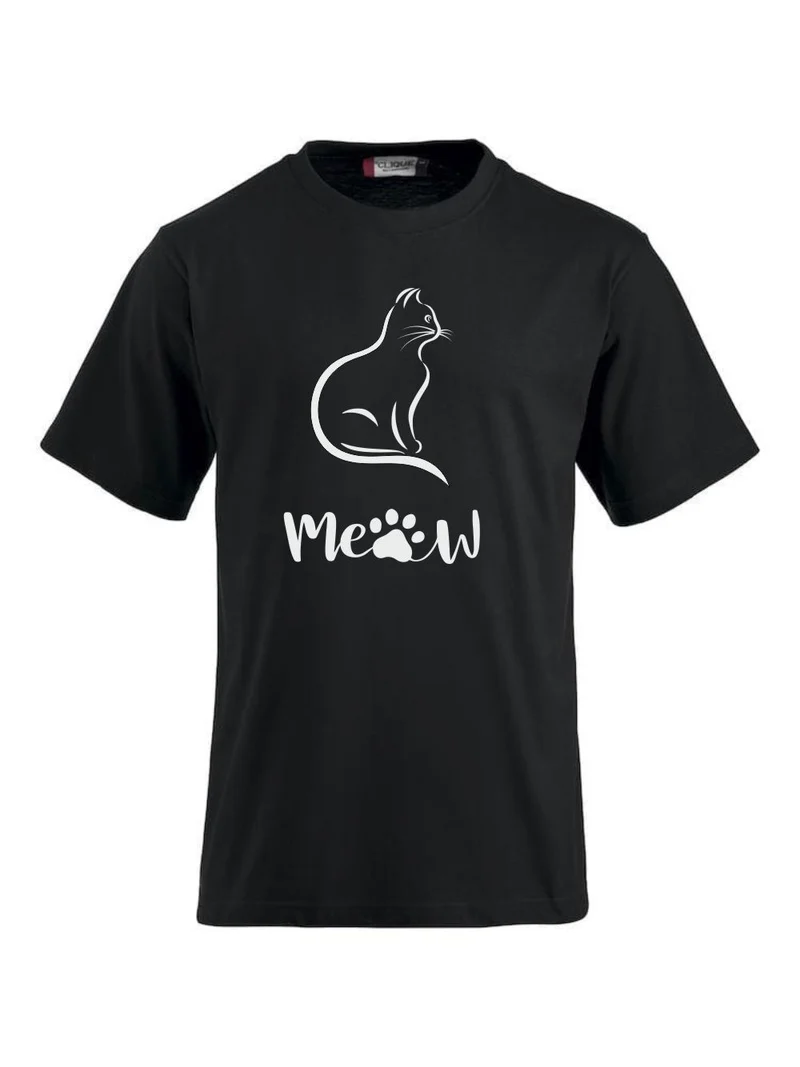 T-Shirt bedrucken mit Spruch - Katze-Meow
