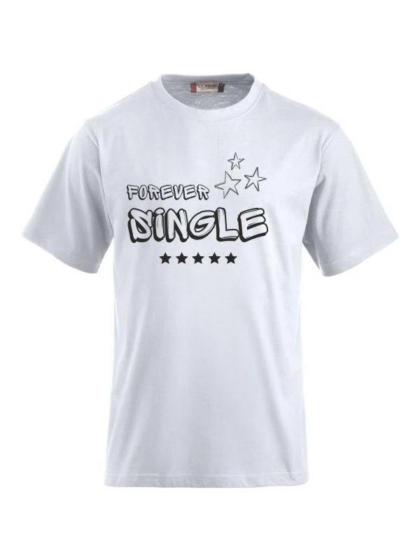 T-Shirts bedrucken mit Spruch - Forever Single