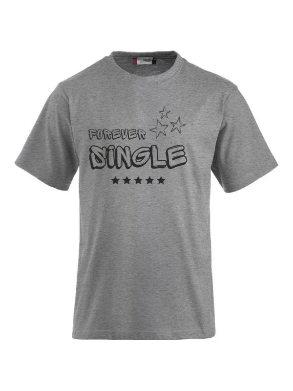 T-Shirts bedrucken mit Spruch - Forever Single