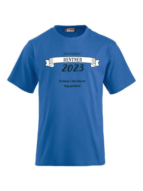 T-Shirts bedrucken mit Spruch - Professional Rentner 2023