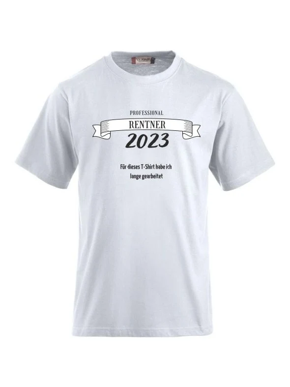 T-Shirts bedrucken mit Spruch - Professional Rentner 2023