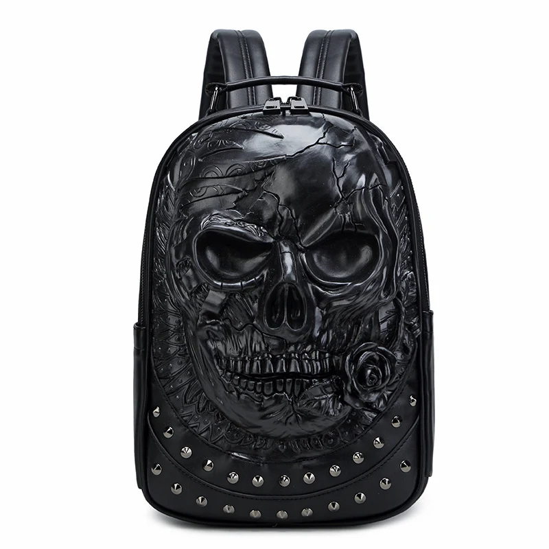 Stilvoller Rucksack mit Totenkopf-Design Skanto