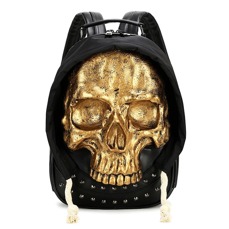 Kreativer und auffälliger Totenkopf-Rucksack Skanto