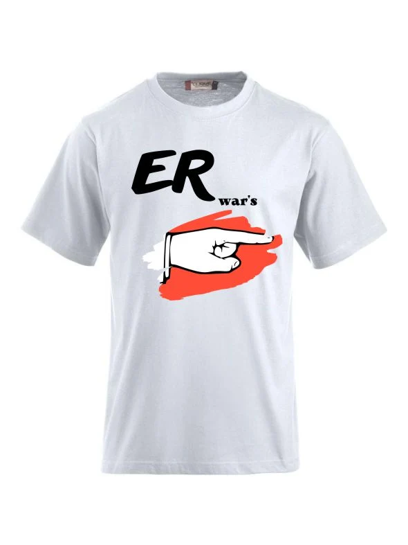 T-Shirts bedrucken mit Spruch er war’s