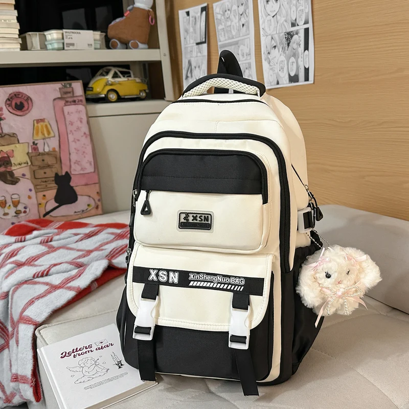 Stylischer Mehrfächer-Schulrucksack