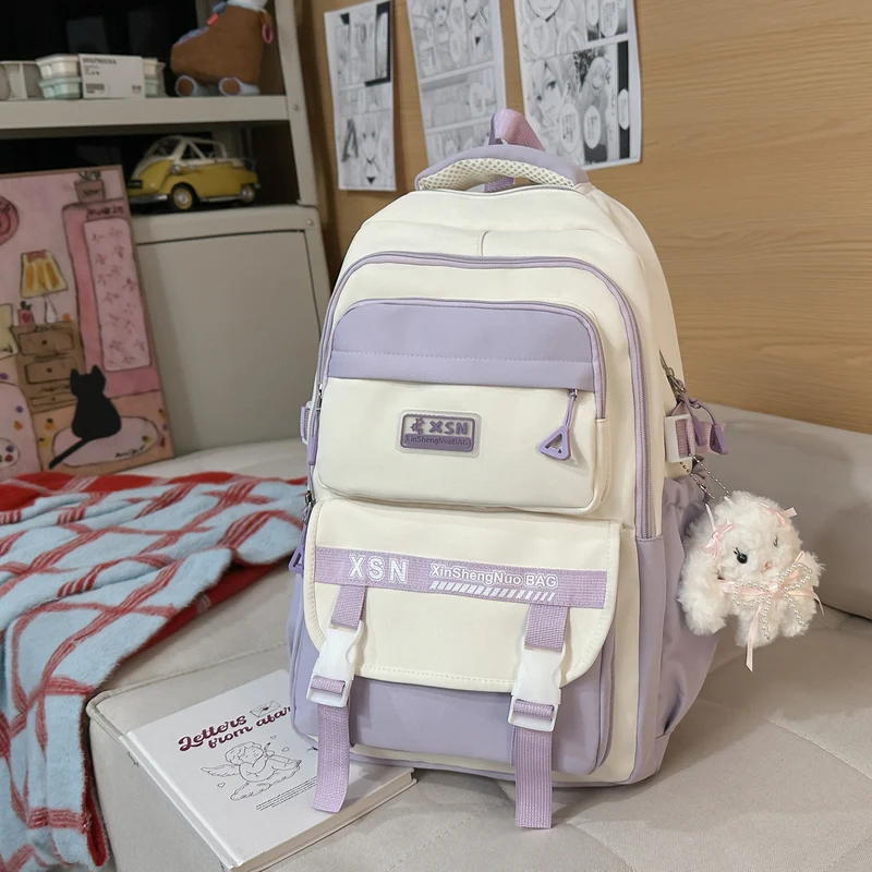 Stylischer Mehrfächer-Schulrucksack