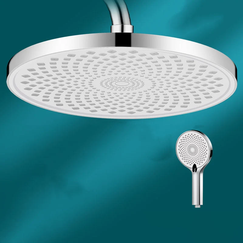 Runder, fester High-Flow Duschkopf mit Lufteinspritzung, Wandmontage