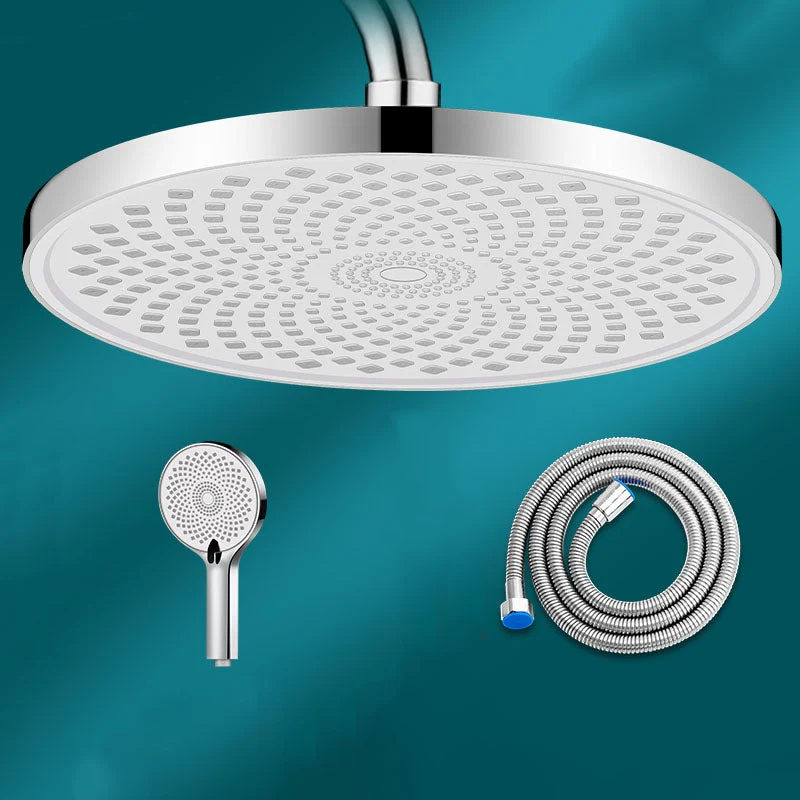 Runder, fester High-Flow Duschkopf mit Lufteinspritzung, Wandmontage