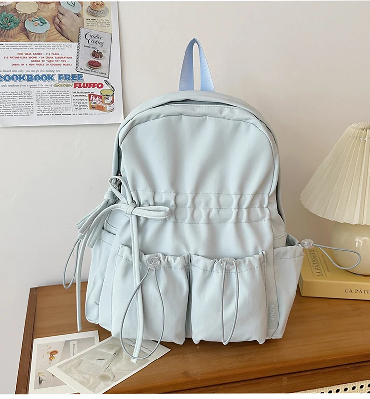 Funktionaler Kordelzug-Schulrucksack mit Organizer