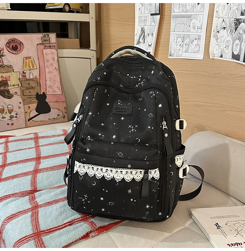 Eleganter Schulrucksack mit mehreren Fächern