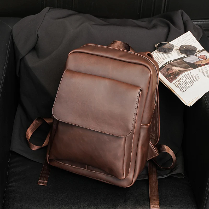 Eleganter Rucksack aus hochwertigem Kunstleder mit multifunktionalen Fächern Skanto
