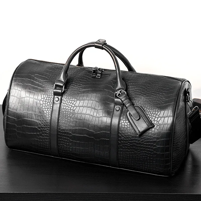 Elegante Reisetasche im luxuriösen Krokodil-Look Skanto