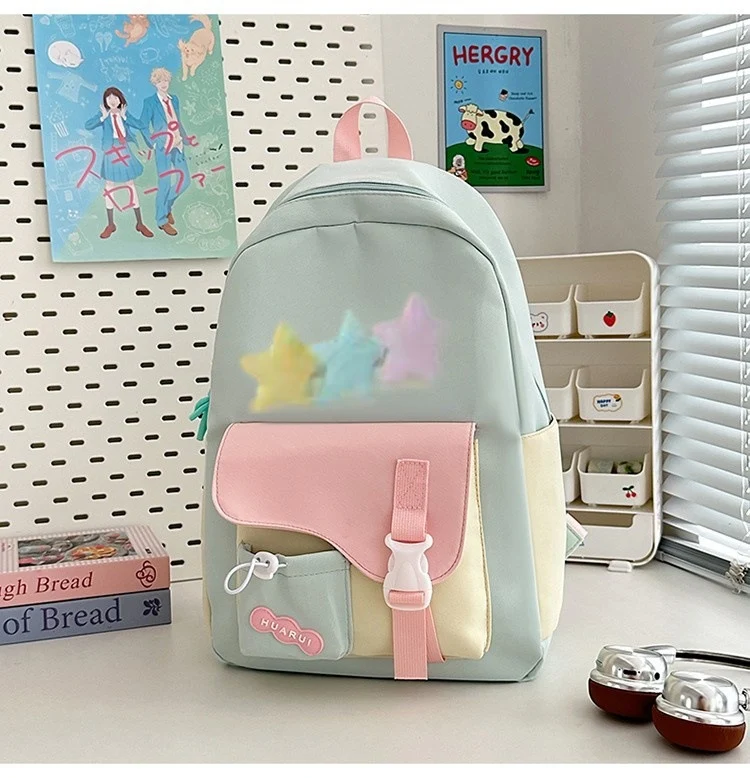 Lässiger Schulrucksack mit vielen Taschen