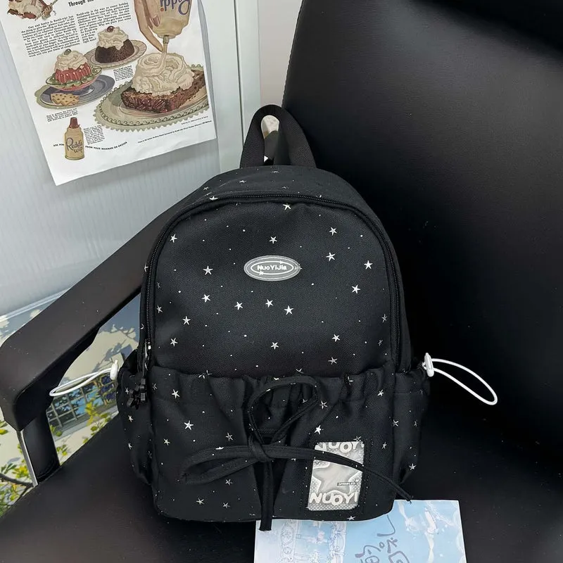 Lustiger lässiger Schulrucksack mit Sternenmuster