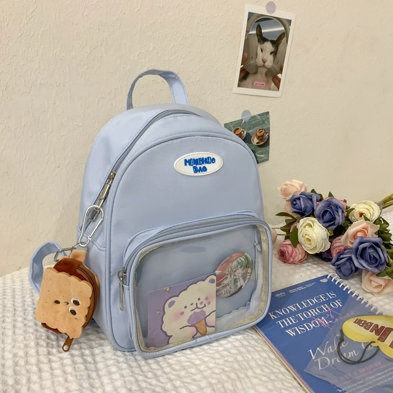 Multifunktionaler Schulrucksack mit transparentem Panel