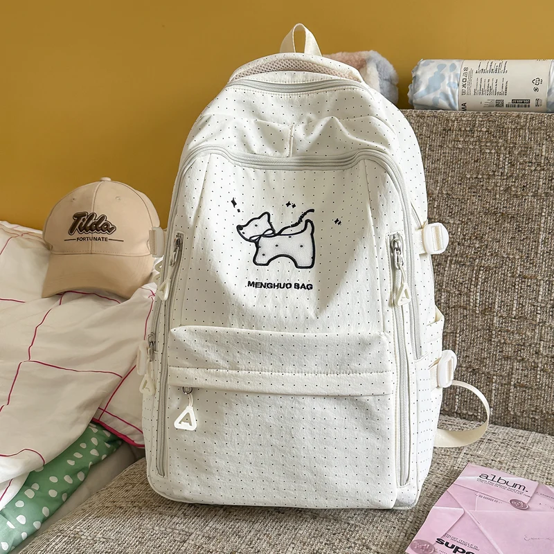 Lustiger Schulrucksack im Cartoon-Stil