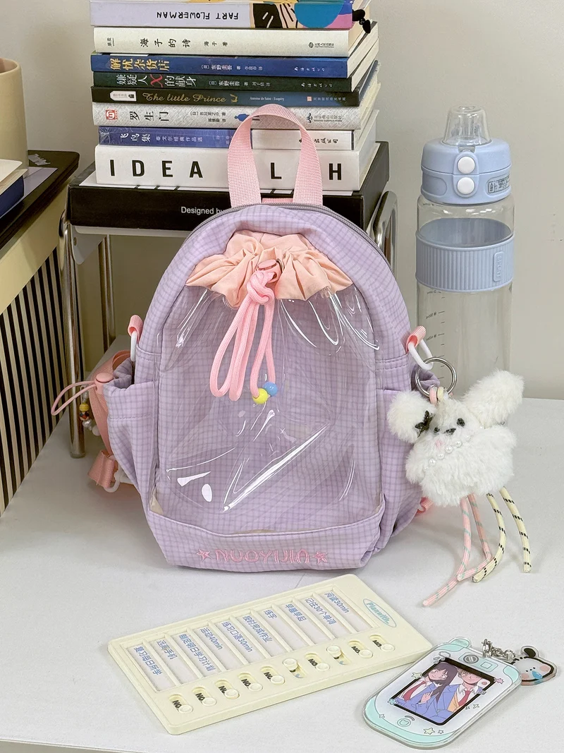 Niedlicher transparenter Mini-Schulrucksack