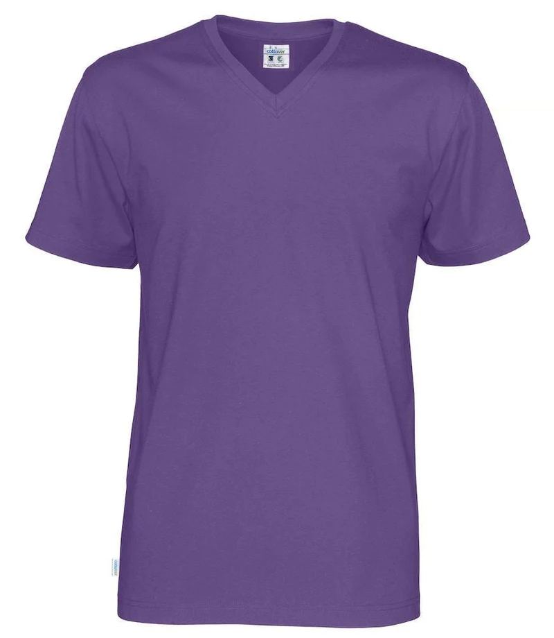 Cottover Unisex T-shirt mit V-Ausschnitt in vielen Farben