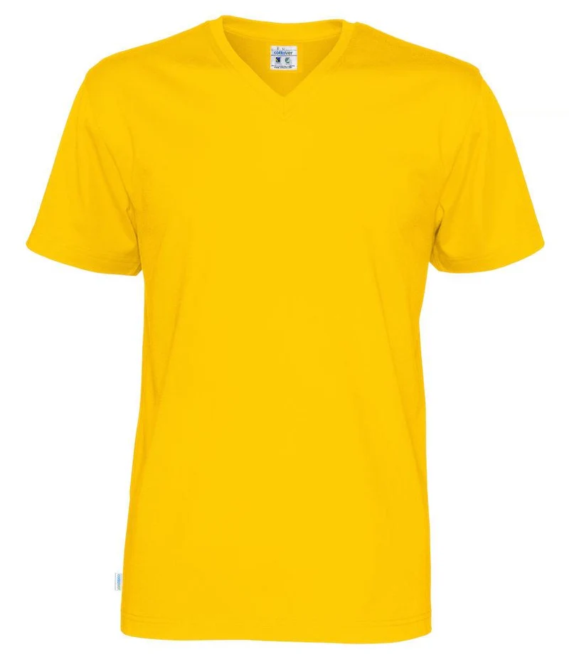 Cottover Unisex T-shirt mit V-Ausschnitt in vielen Farben