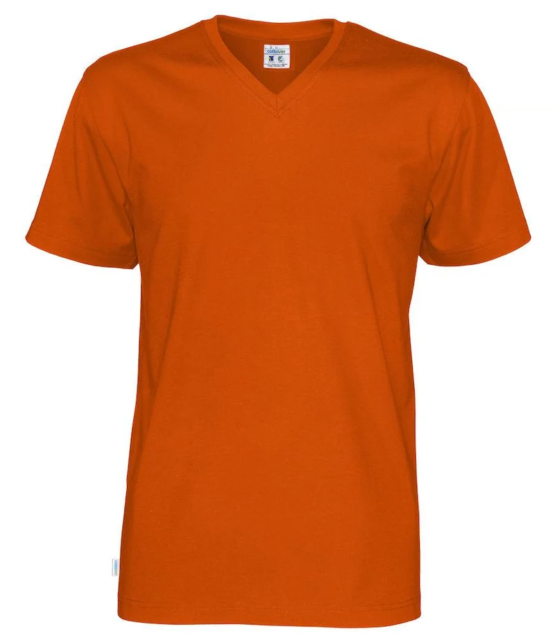Cottover Unisex T-shirt mit V-Ausschnitt in vielen Farben